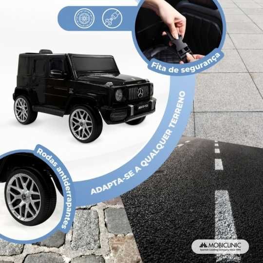 Carrinho elétrico Mercedes Benz, Pedal elétrico, Controle remoto