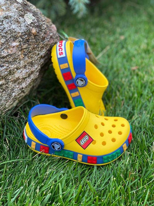 Crocs Lego Green детские кроксы лего С23-34