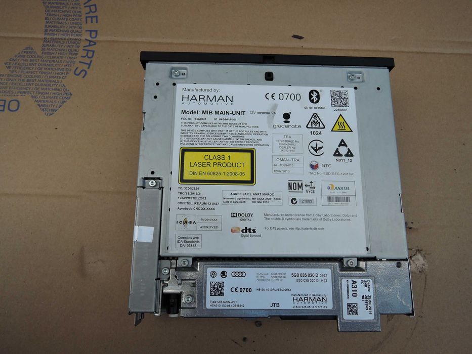 Nawigacja Ekran  VW Golf MK7 MIB2  5G0.035.020E komplet