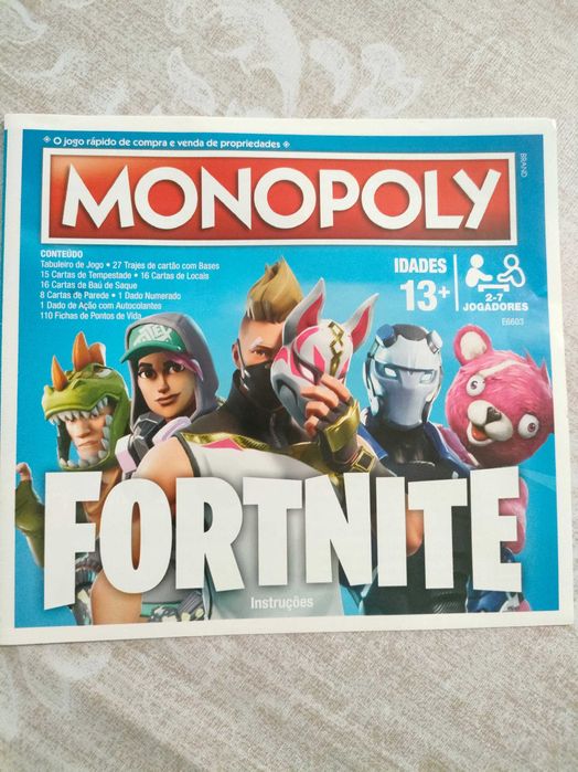 Jogo Tabuleiro - Monopoly Fortnite