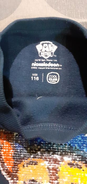 Bluza ciepła Psi Patrol Cool Club rozmiar 116