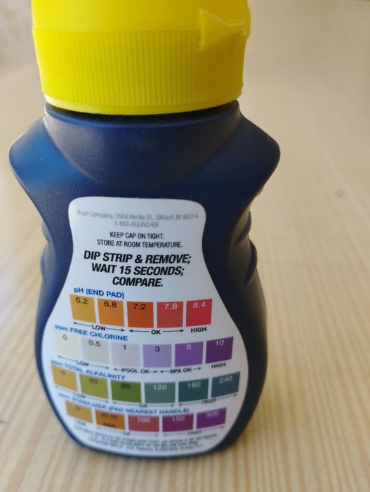 Ph+ 5 e teste água piscina e 3 colchões de piscina
