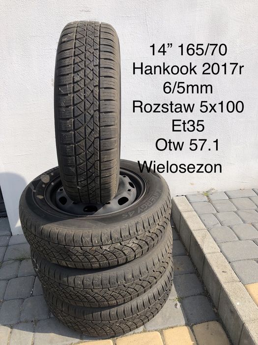 Opony wielosezon zimowe 14” 185/60 165/70 175/65 185/65