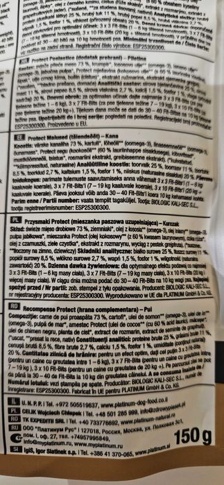 Przysmak na odpornosc dla psa platinum-kurczak 150g