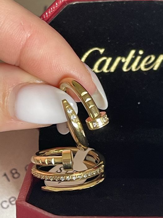 Pierscionek w stylu Cartier Gwozdz