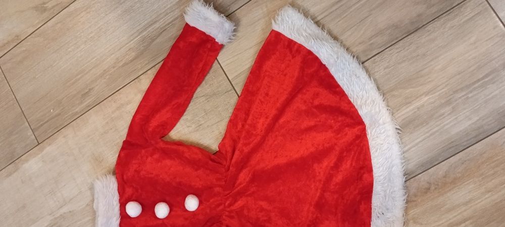 Strój mikołajki sukienka mikołajka rozmiar 122/128