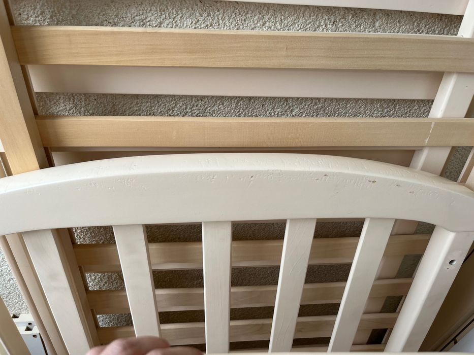 Ліжечко-колиска дитяче "Соня" з колесами, 1200 х 600 мм (бук), б/у