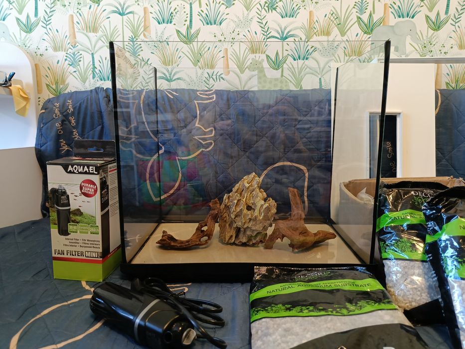 Аквариум 35 литров полный комплект для запуска