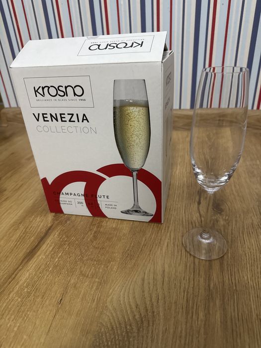 Kieliszki champagne Flute Venezia Krosno