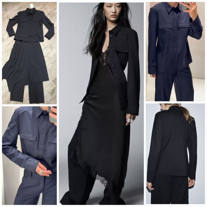 Нова сорочка Zara zw collection зі 100% вовни. Базова річ на роки. New