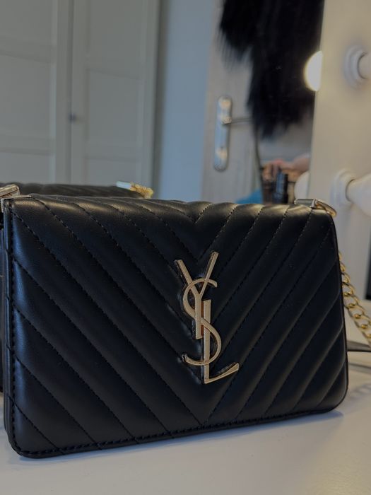 Torebka czarna pikowana ysl