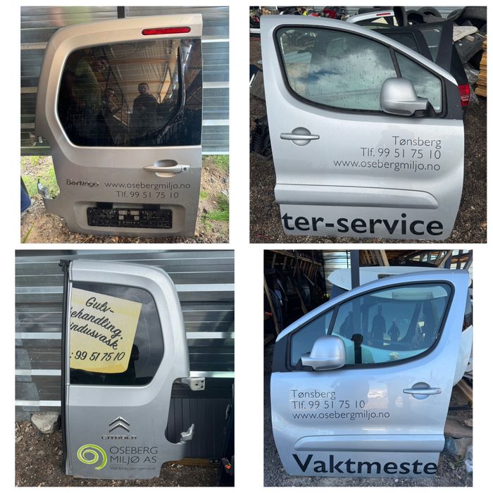 Двері передні ліві праві задні дверка Citroen Berlingo B9