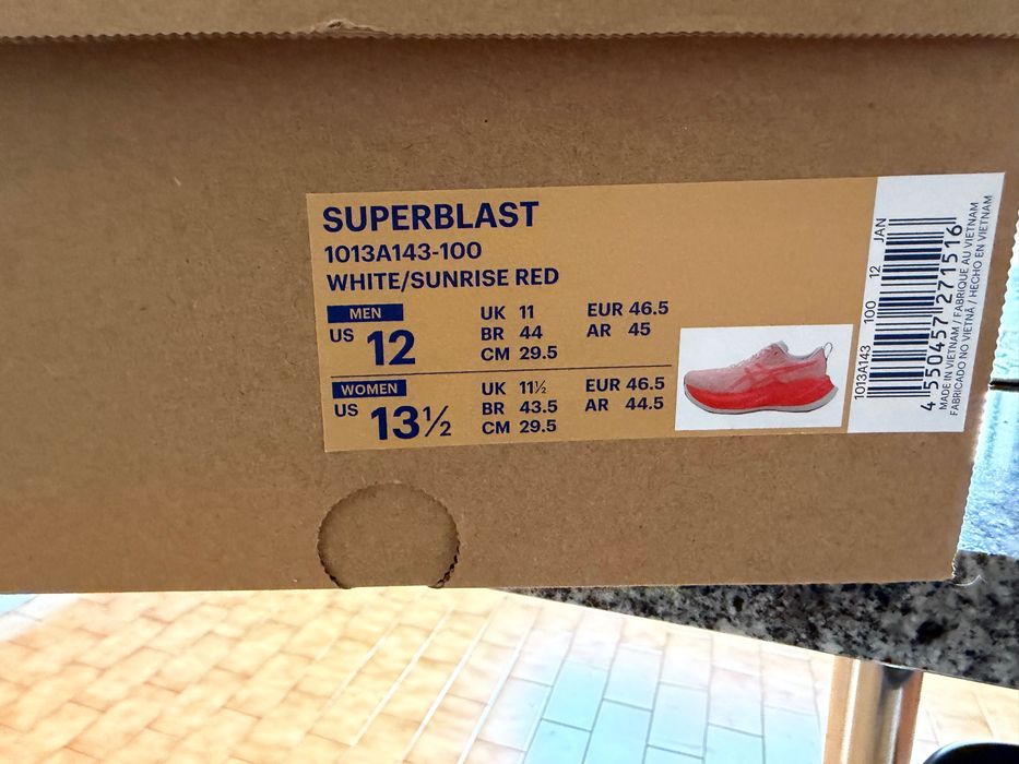 Asics Superblast 46.5