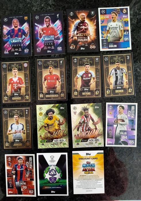 Vendo/Troco Coleção FIFA World Cup 2026 Adrenalyn XL + Topps Match Attax Extra 2025/26 – Cartas Raras Ronaldo, Messi, Lamine Yamal e Mais