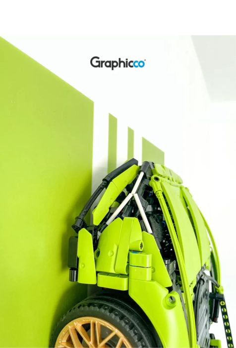 Expositor de Parede para Lego Technic 42115 Lamborghini Sián Acrilico