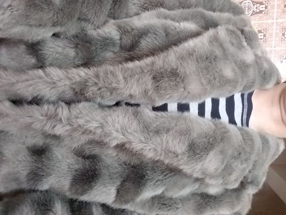 Casaco vintage imitação de pele