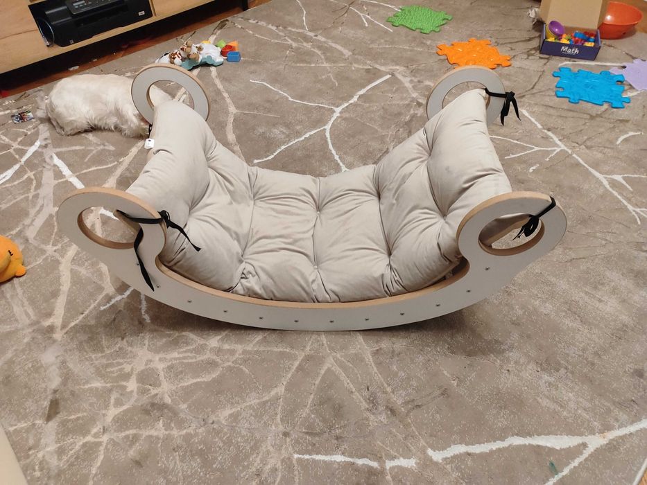 Bujak montessori ze zjeżdzalnią/deską do wspinaczki, be poduszki