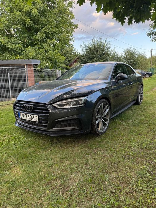 Audi A5 Coupé Quattro, S-Line, Europa, Serwis ASO, Virtual Cockpit, Lekko uszkodzone