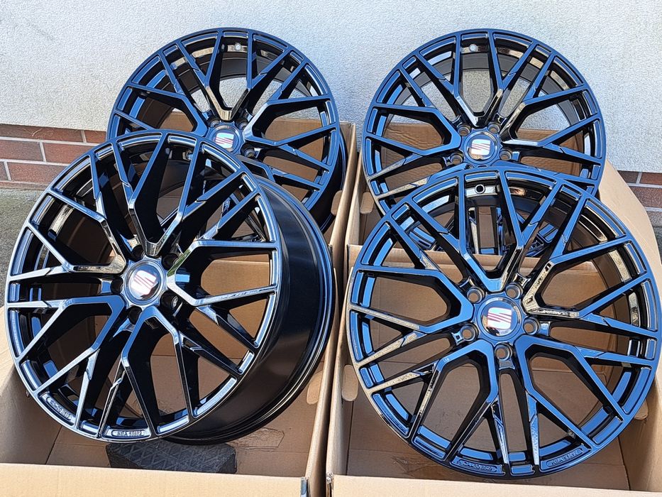 Alufelgi SEAT 17" 5x100 Arona Ibiza Leon Toledo Cordoba CA20 BLACK