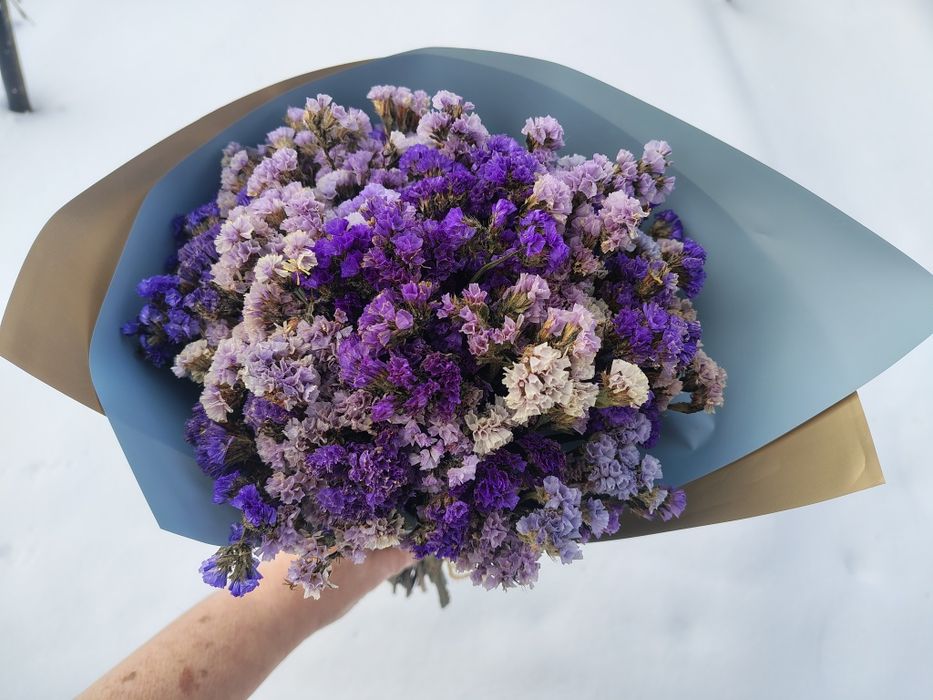 Квіти, букет,  композиція з сухоцвітів