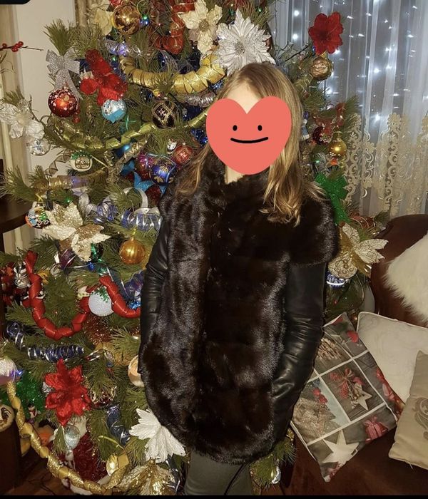 Жилет з хутра норки