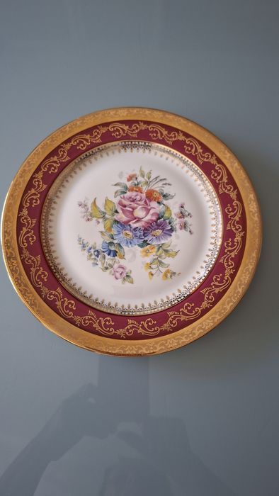 Prato decorati em porcelana de Limoges