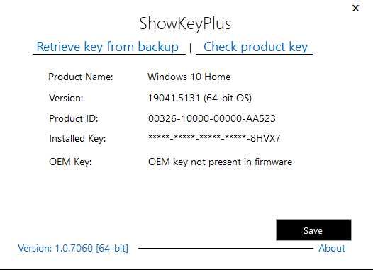 Лицензионный ключ для активации Windows 10/11 Home