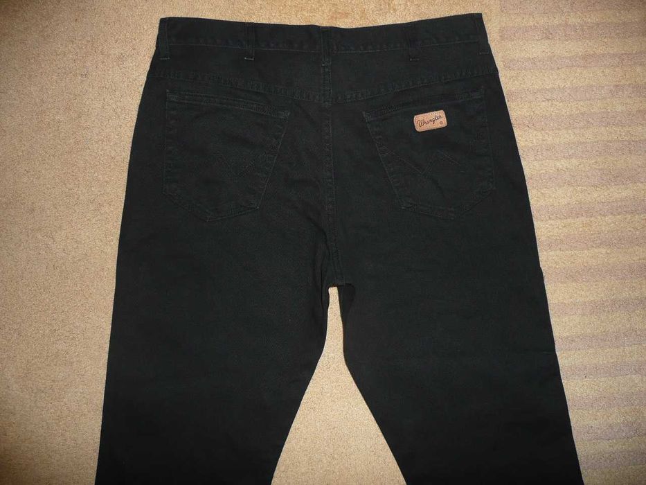 Spodnie dżinsy WRANGLER W37/L30=48,5/105cm Texas Idealne czarne
