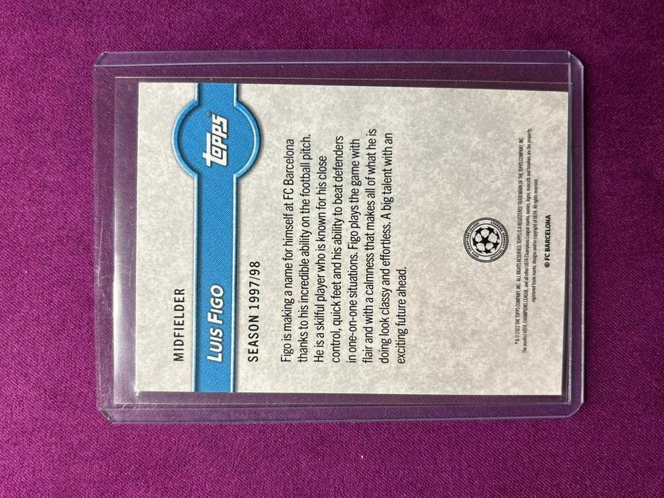 Luis Figo The Lost Rookie card Topps