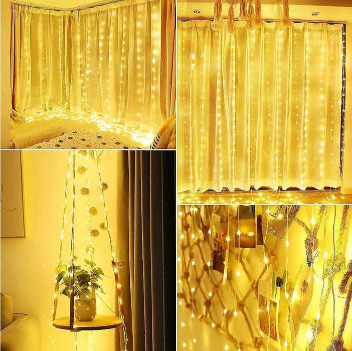 Nowe Lampki Led Kurtyna Super Światło