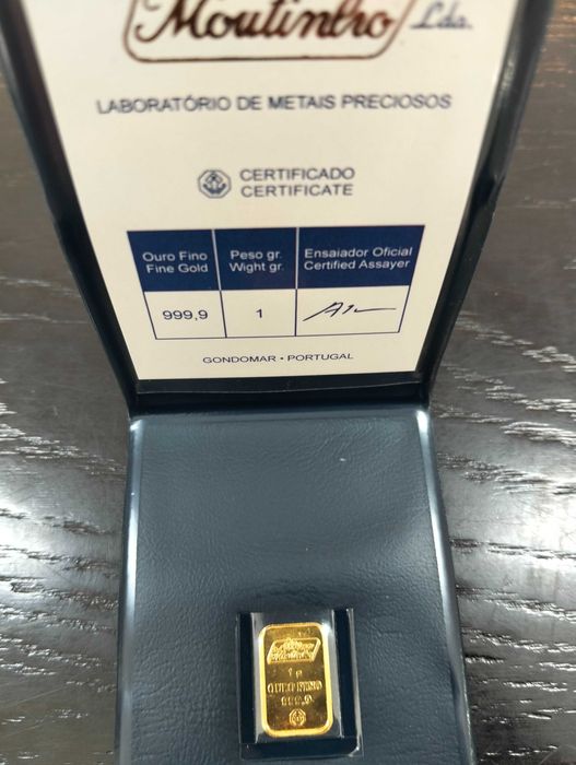 Barra Ouro Fino(999.99) 1gr