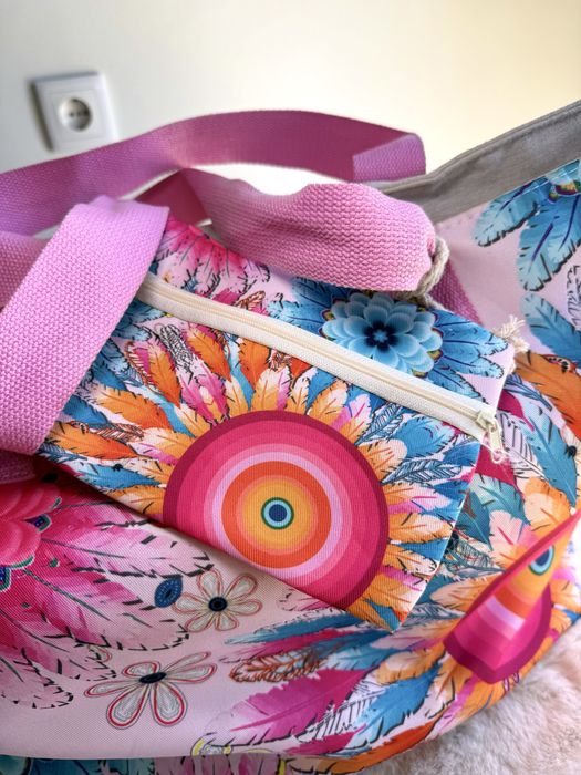 Saco praia + necessaire novo