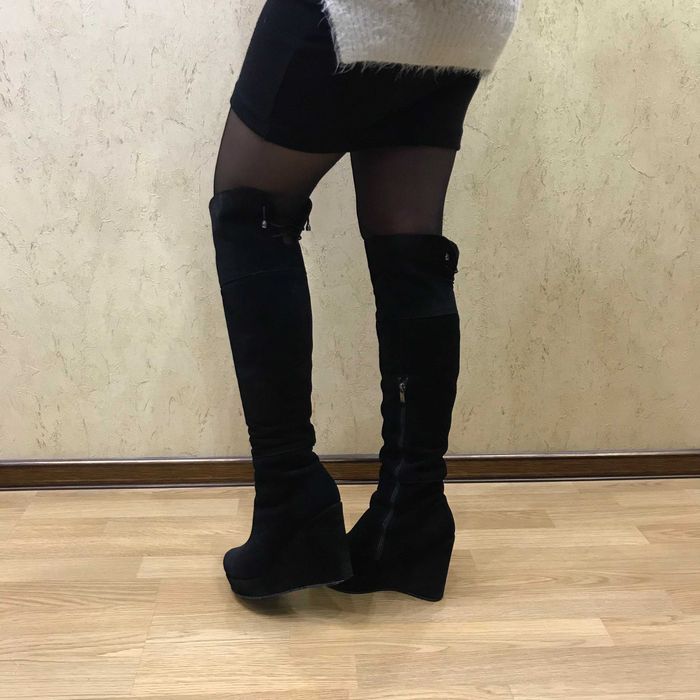 высокие Ботфорты на платформе