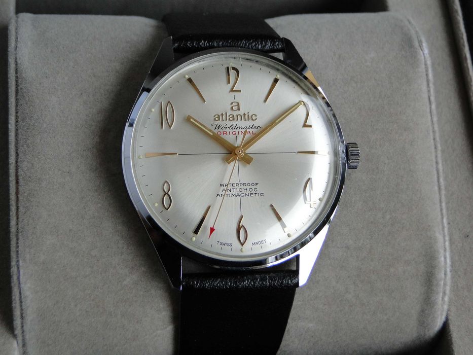 Atlantic Worldmaster Original - super stan - oryginał- złoty mechanizm