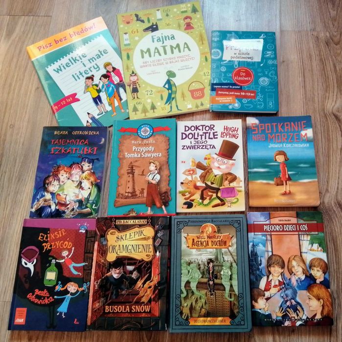 zestaw 11 książek dla dzieci 9+