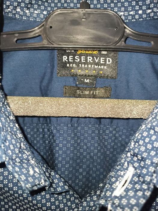 Męska koszula Reserved slim granatowa rozmiar M