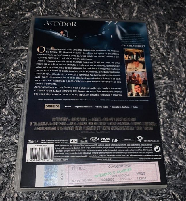 DVD aviador - Leonardo DiCaprio