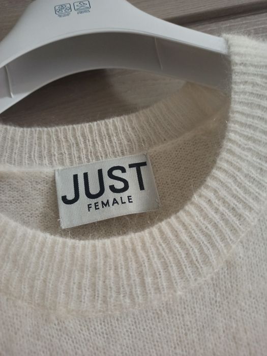 Just Female нежный жилет свитер оверсайз мохер шерсть хс/с