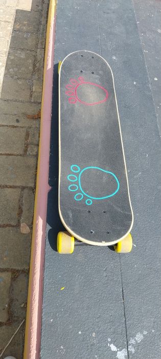 Skate criança com proteções