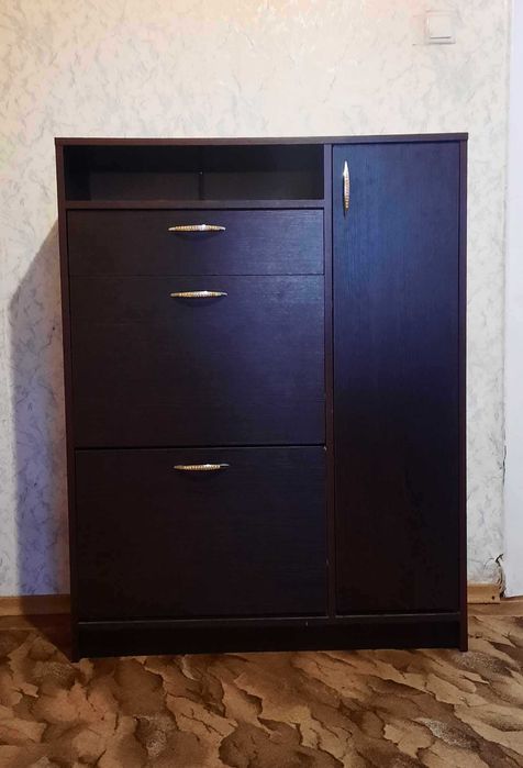 ТЕРМІНОВО. ТОРГ!!! Тумба для взуття Пєхотін Т-5 900x325x1170 мм венге