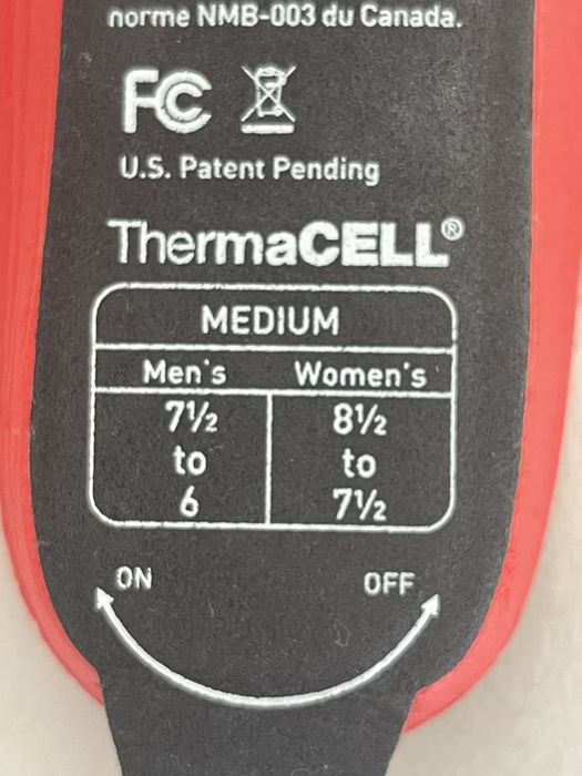 Palmilhas aquecedoras Thermacell NOVAS unissexo