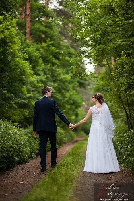 Suknia ślubna biała,  roz. 36