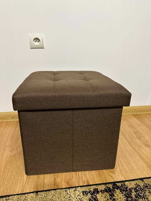 Pufa tapicerowana składana