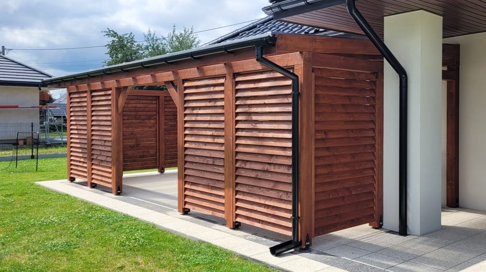 Zadaszenie tarasu wiata poliwęglan komorowy