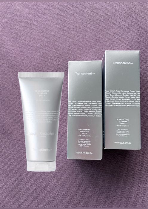 Transparent lab rose calming cleanser ph 5.5 150 ml