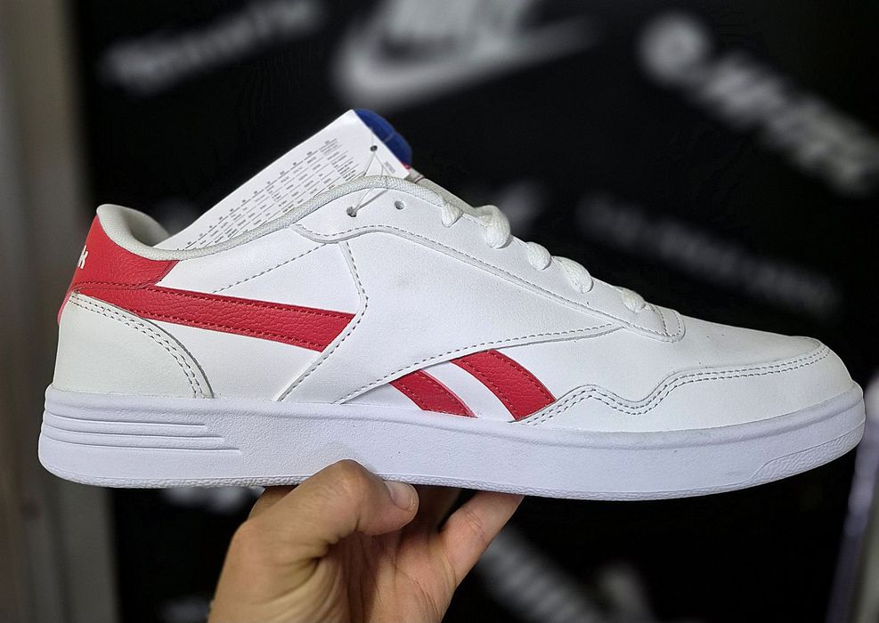 Чоловічі кросівки Reebok Royal Techque T «White Rebel Red»(Оригінал)Розмір 45-29,5см