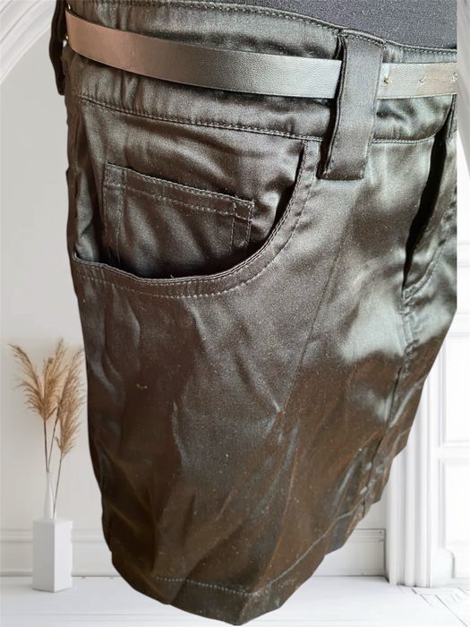 Krótka spódnica damska mini z ekoskóry rozm 40 L