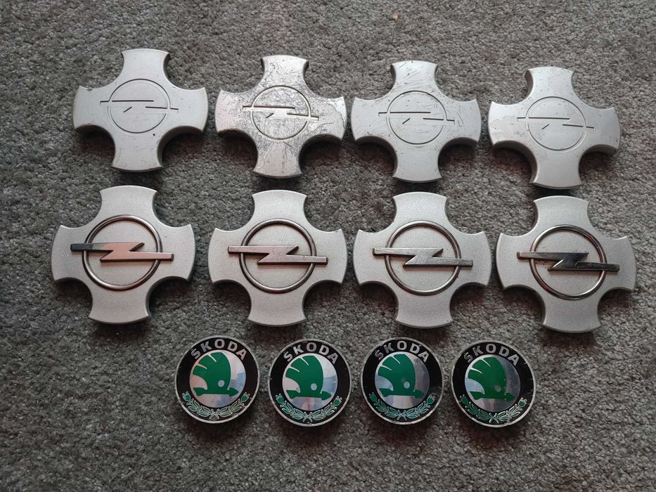 Dekielki alufelgi 4x100 opel  komplet skoda 56mm x 52mm oryginał