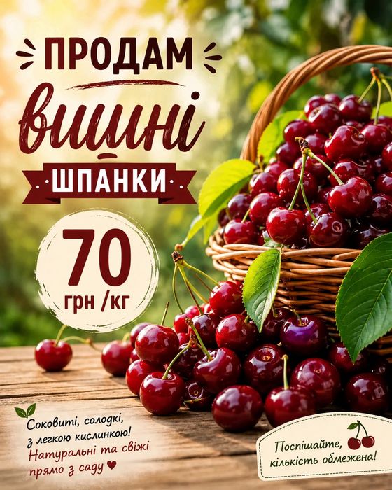 Вишні Шпанки.   .