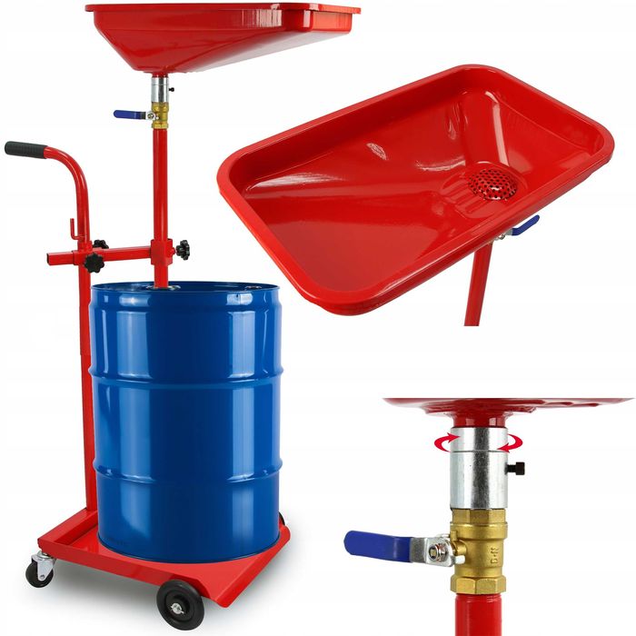 Zlewarka oleju pod beczkę miska misa z wózkiem